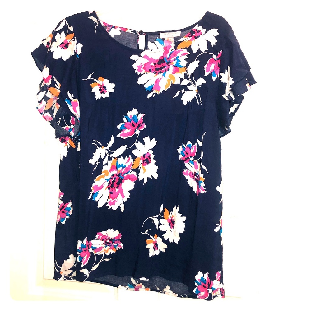 St. Tropez West floral blouse